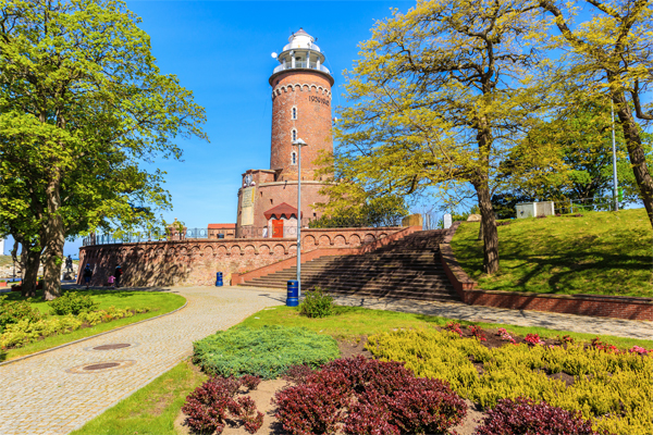 Leuchtturm in Kolberg, Polen, Polnische Ostseeküste